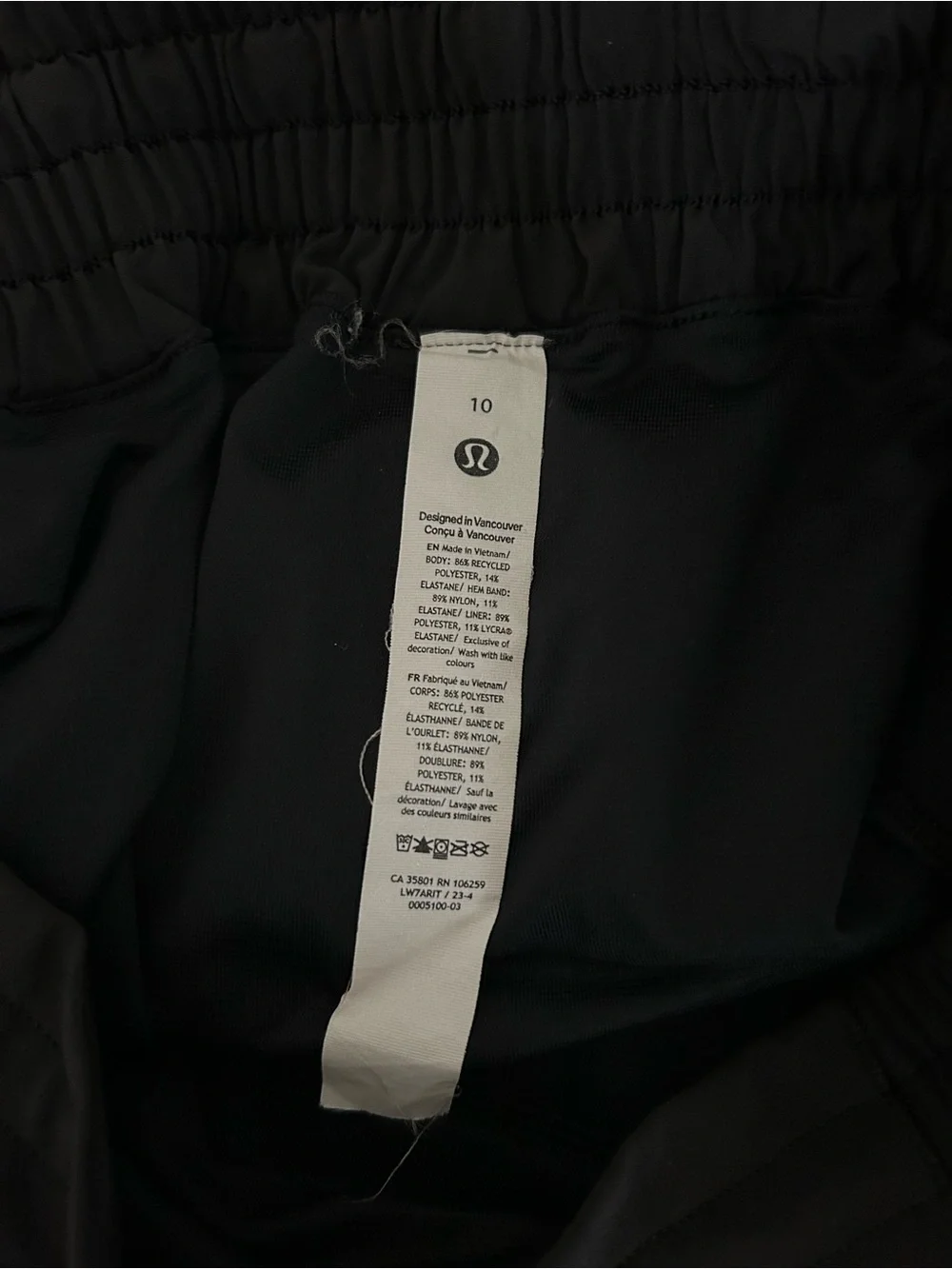NEW lululemon athletica Black Hotty Hot High-Rise Lined Short 4